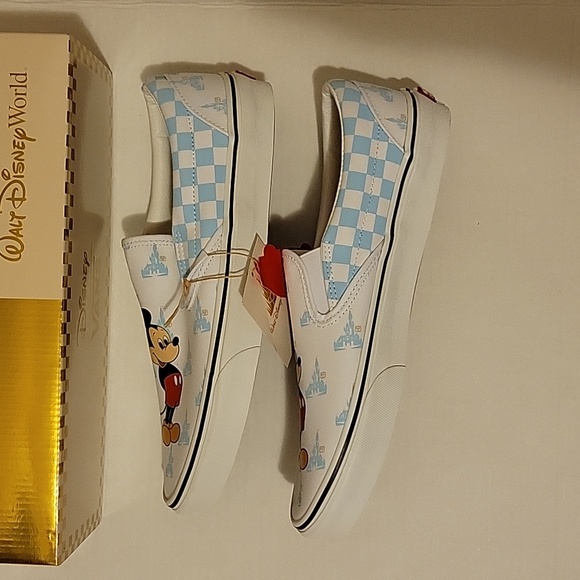 New in Box w/Tags: VANS Disney 50th Anniversary Mickey Mouse Slip On - Picture 3 of 16